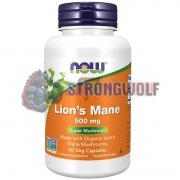 Lion's Mane [Львиная грива] (500 мг x 60 капс), NOW Foods