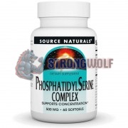 Phosphatidyl [PS100] (500 мг x 60 капс), Source Naturals