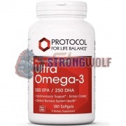 Ultra Omega-3 [500 EPA x 250 DHA] (180 шт), Protocol For Life Balance