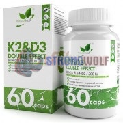 K2 & D3 [60 mcгр x 200 IU] (60 шт), NaturalSupp