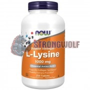 L-Lysine [Double Strength] (250 шт по 1000 мг), NOW Foods