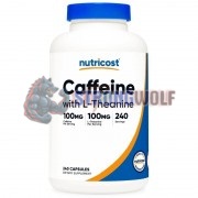 Caffeine with L-Theanine (240 шт по 200 мг), Nutricost